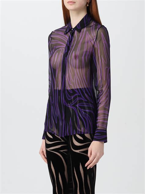 camicia viola versace